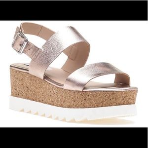 Steve Madden Rose Gold Platform Sandal